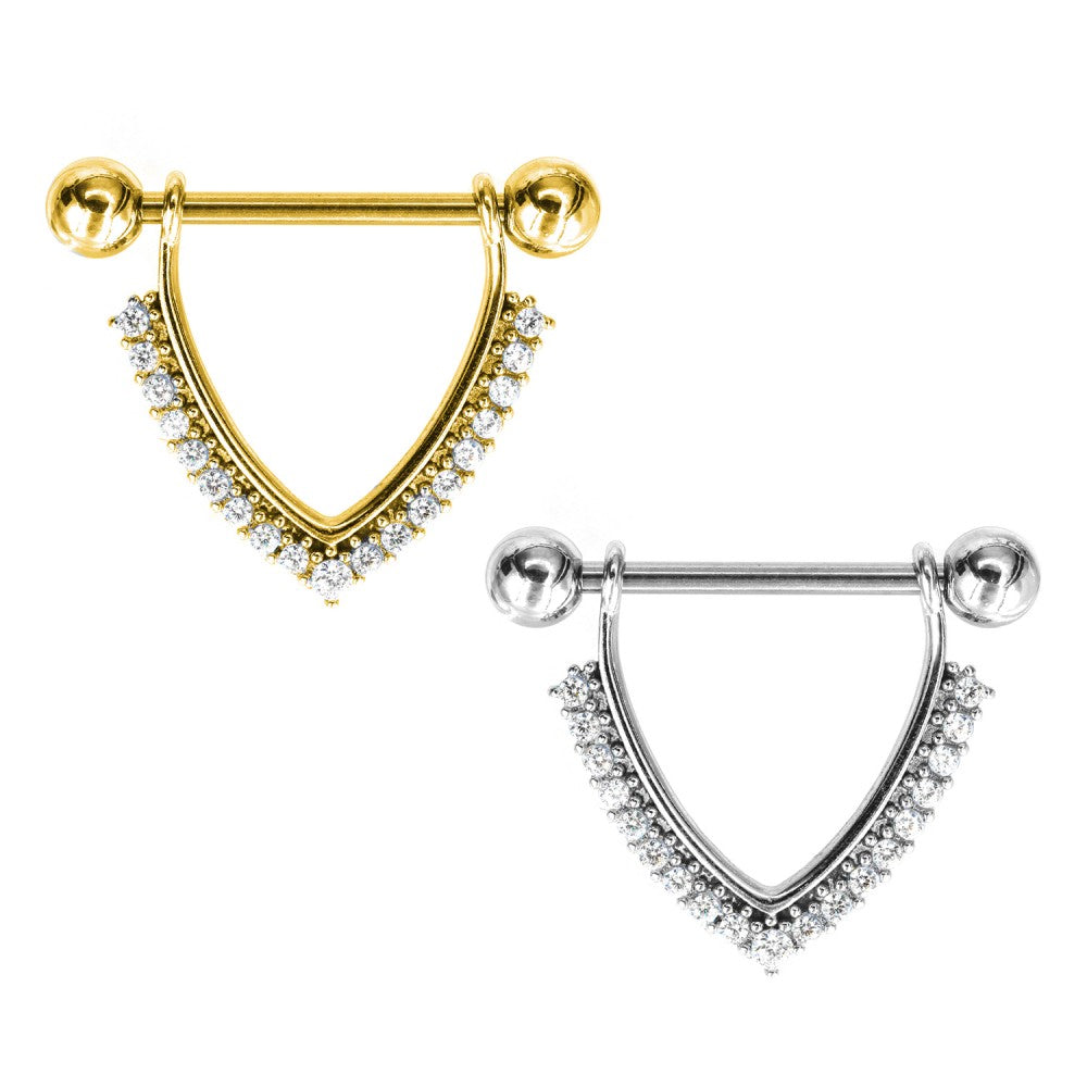 PL-106 Barbell Capezzolo a Triangolo Rovesciato